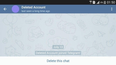 حذف حساب کاربری تلگرام, ریپورت اسپم