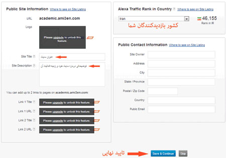  ثبت سایت در الکسا رایگان, مزیت ثبت سایت در الکسا