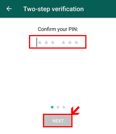افزایش امنیت واتس‌اپ, تایید دو مرحله‌ای در واتس آپ